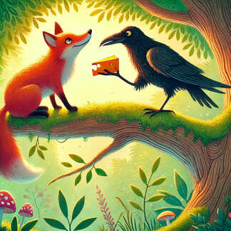 El cuervo y el zorro