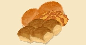 v ariedad de panes salados